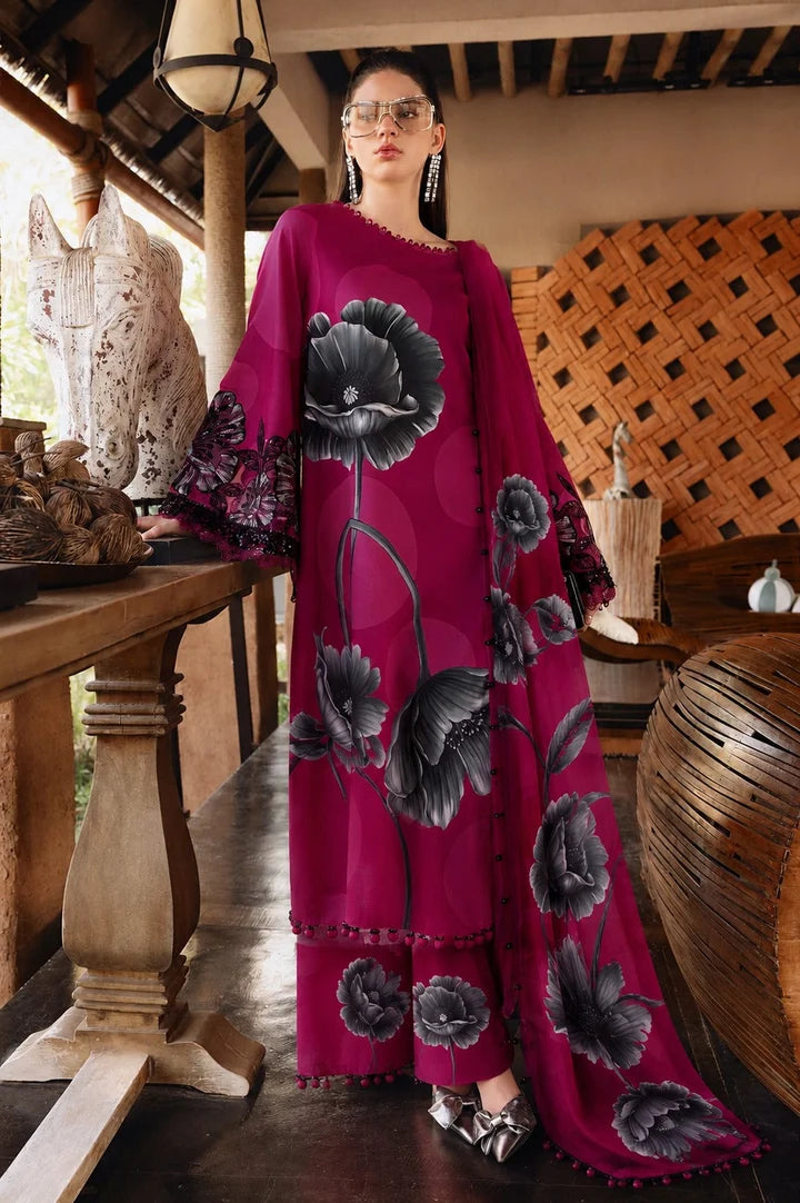 3-Piece Breeze Lawn Printed Suit – Unstitched Collection