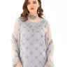 3 Piece - Embroidered Chiffon Suit
