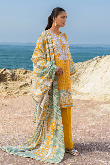 MUSTARD LUXE – Stitched 2PC Embroidered Khaddar Suit