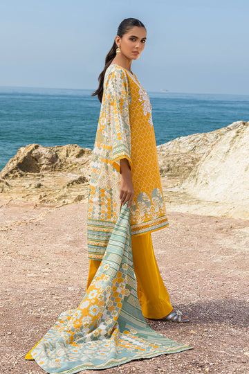 MUSTARD LUXE – Stitched 2PC Embroidered Khaddar Suit