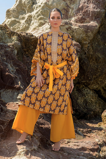 THEA – Stitched 3PC Embroidered Khaddar Suit