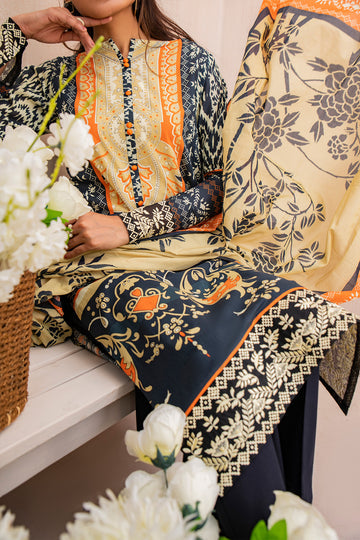 SERAH - Lawn - Printed - Stitched  - 3PC