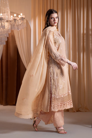3-Piece Embroidered Chiffon Suit
