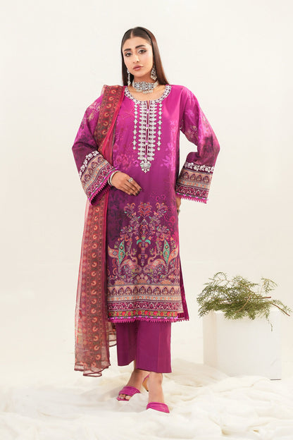 3 Piece - Embroidered Lawn Suit