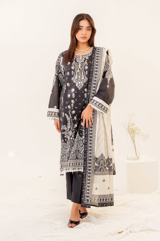 3 Piece - Embroidered Lawn Suit