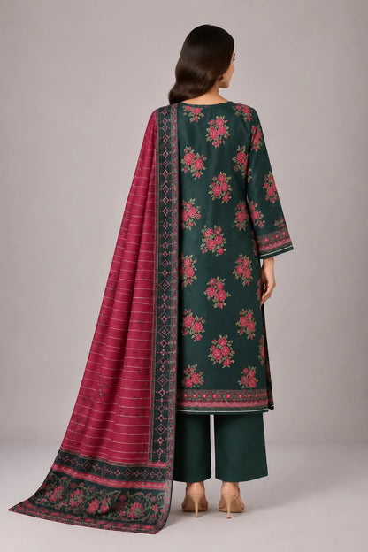 3 PIECE - EMBROIDERED CAMBRIC SUIT