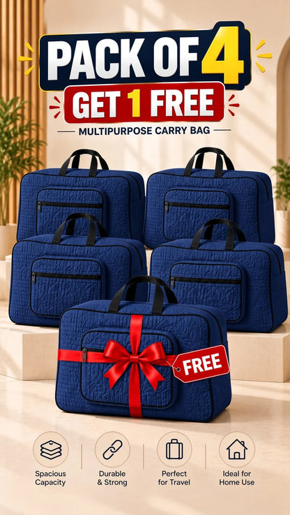 Signature Carry Ease Quilted Bag - Storage & Travelling Bag [Purple]