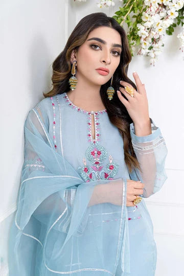 REEHA | Luxury Embroidered Organza 3-Piece Unstitched Collection
