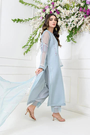 REEHA | Luxury Embroidered Organza 3-Piece Unstitched Collection