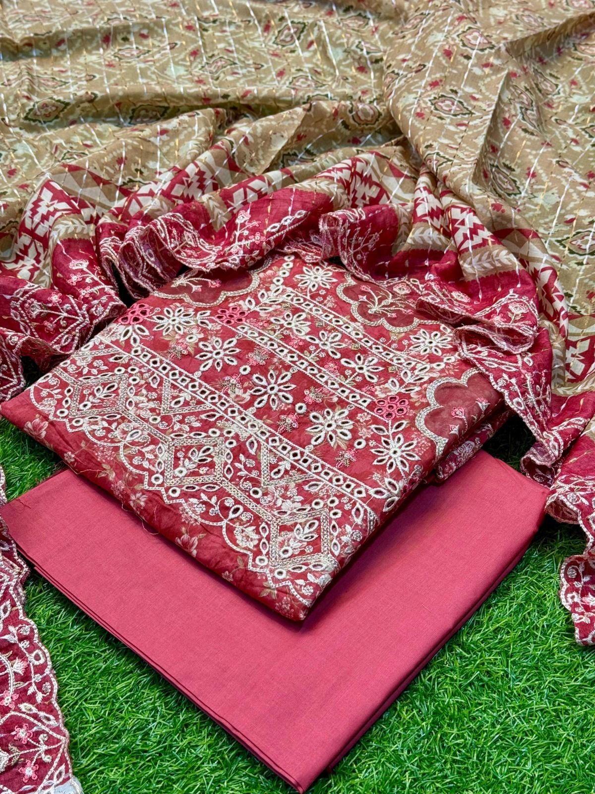 Pure Lawn Chikankari Suit