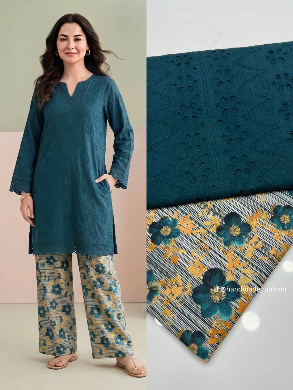 Women’s Chikankari Pure Lawn 2PC Dress