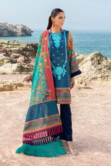 PURPLE HUE – Stitched 2PC Embroidered Khaddar Suit