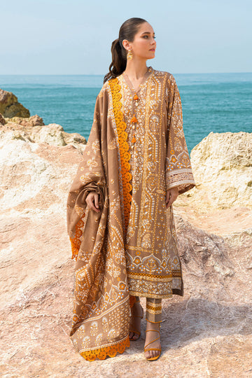 SILAS | 3PC Stitched Embroidered Cotton Dress