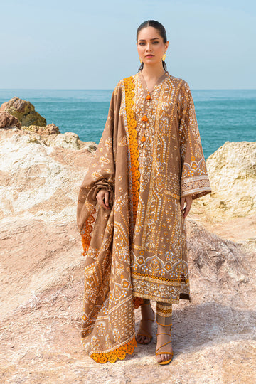 SILAS | 3PC Stitched Embroidered Cotton Dress