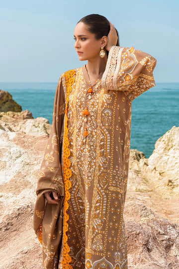 SILAS | 3PC Stitched Embroidered Cotton Dress