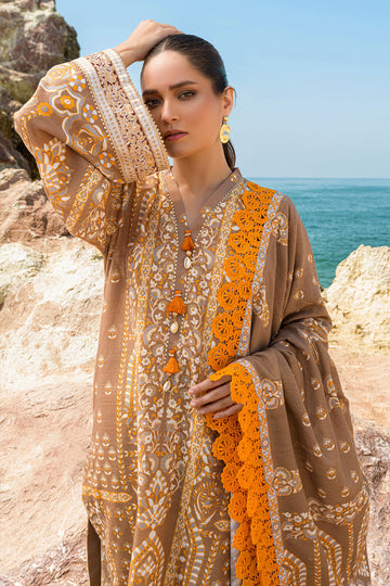 SILAS | 3PC Stitched Embroidered Cotton Dress