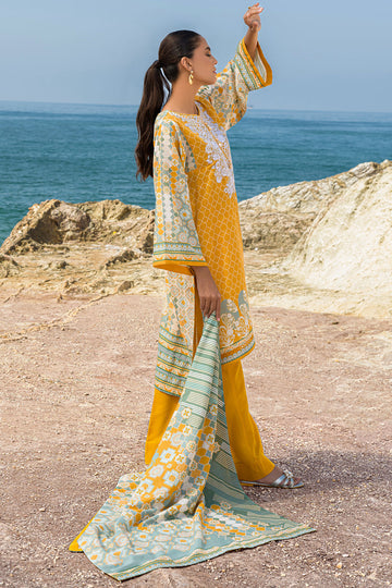 MUSTARD LUXE – Stitched 2PC Embroidered Khaddar Suit