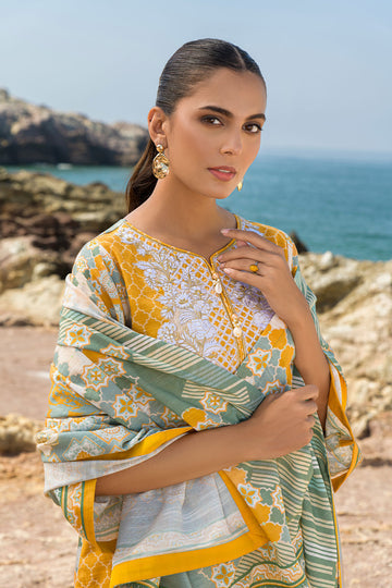 MUSTARD LUXE – Stitched 2PC Embroidered Khaddar Suit