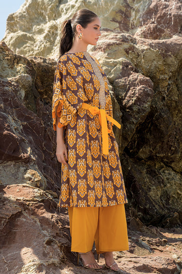 THEA – Stitched 3PC Embroidered Khaddar Suit