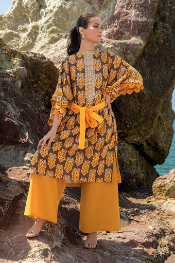 THEA – Stitched 3PC Embroidered Khaddar Suit
