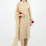 3 Piece - Embroidered Chiffon Suit
