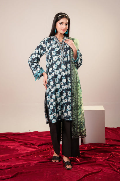 3 Piece - Embroidered Lawn Suit