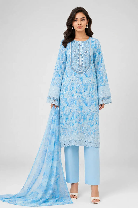 3 Piece - Embroidered Lawn Suit