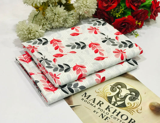 Ladies Polo Cotton Printed 2PC Suit - Sale Offer. Stylish women's outfit with floral print, comfortable cotton.