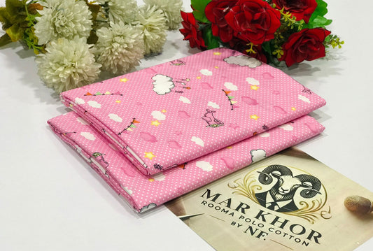 Ladies Polo Cotton Printed 2PC Suit - Sale Offer. Women's casual wear, stylish summer outfit, comfortable cotton.