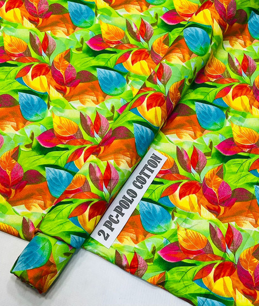 Ladies Polo Cotton Printed 2PC Suit - Sale Offer, comfortable and stylish.