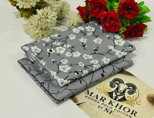 Women's cotton printed 2PC suit dress on sale, full view.