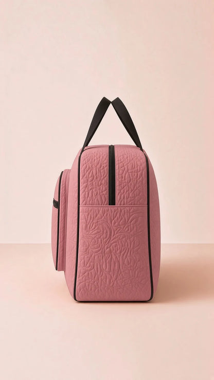 Signature Carry Ease Quilted Bag - Storage & Travelling Bag (Dark Pink)