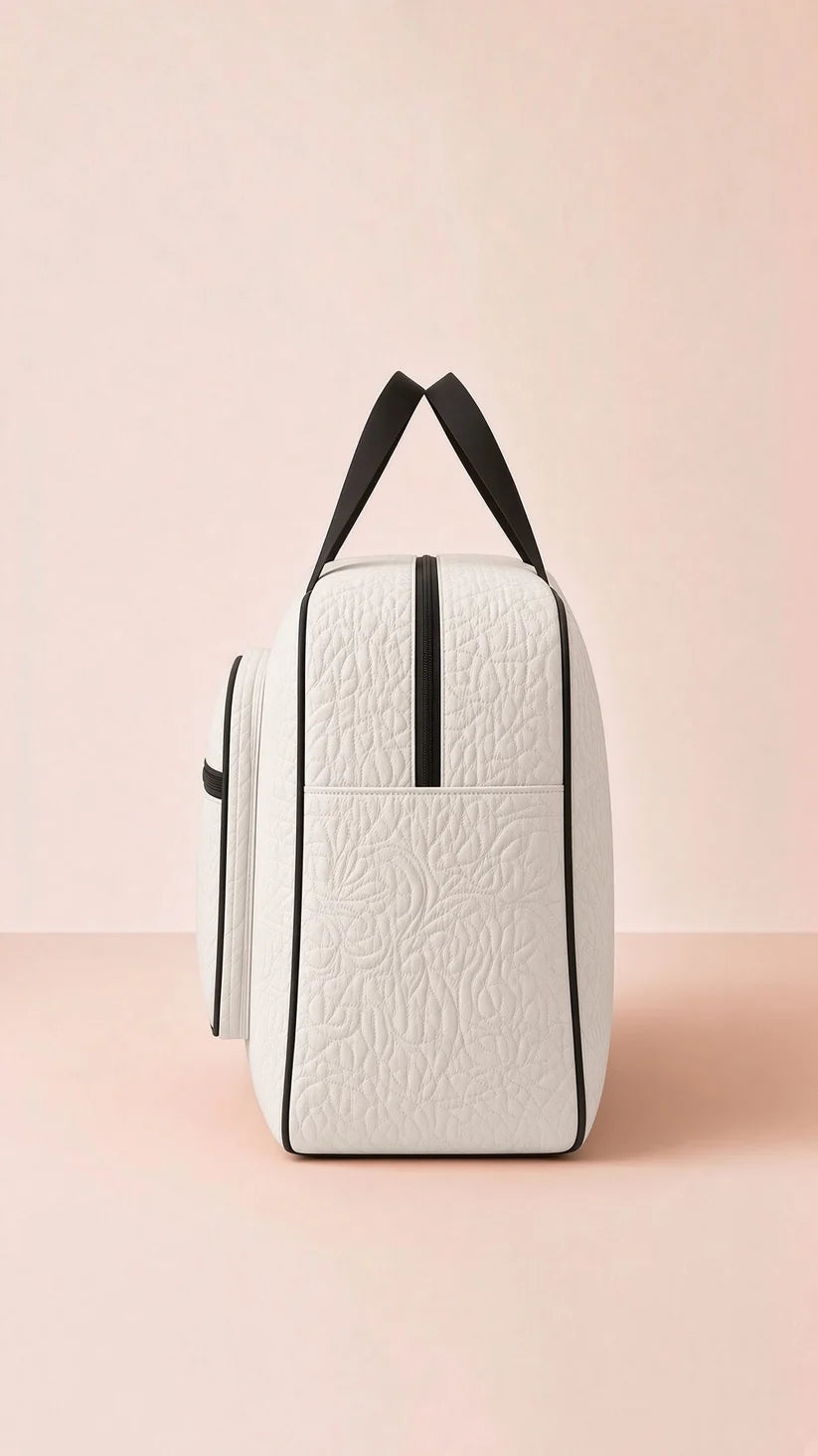 Signature Carry Ease Quilted Bag - Storage & Travelling Bag [White]