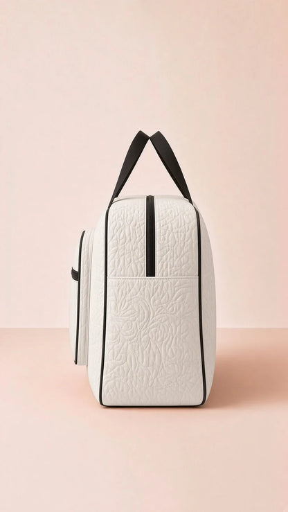 Signature Carry Ease Quilted Bag - Storage & Travelling Bag [White]