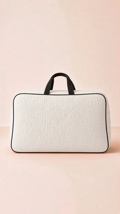Signature Carry Ease Quilted Bag - Storage & Travelling Bag [White]