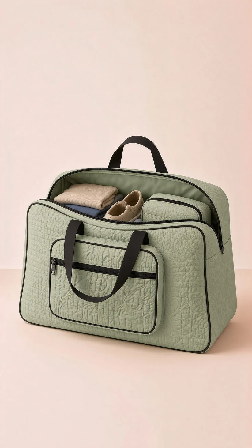 Open media 1 in modal  Open media 2 in modal  Open media 3 in modal  Open media 4 in modal  Open media 5 in modal  Open media 6 in modal  Open media 7 in modal Signature Carry Ease Quilted Bag - Storage & Travelling Bag [Olive Green]