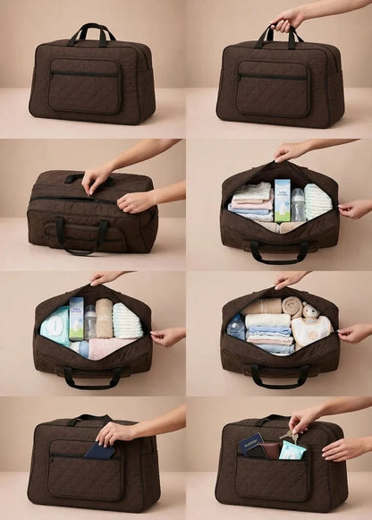 Signature Carry Ease Quilted Bag - Storage & Travelling Bag [Light Pink]